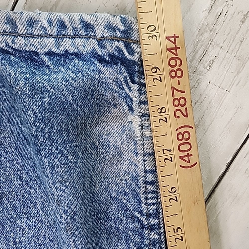 Carhartt Flannel Lined Straight Leg Relaxed Fit Blue Jeans Men's 44 x 32 - Picture 9 of 12